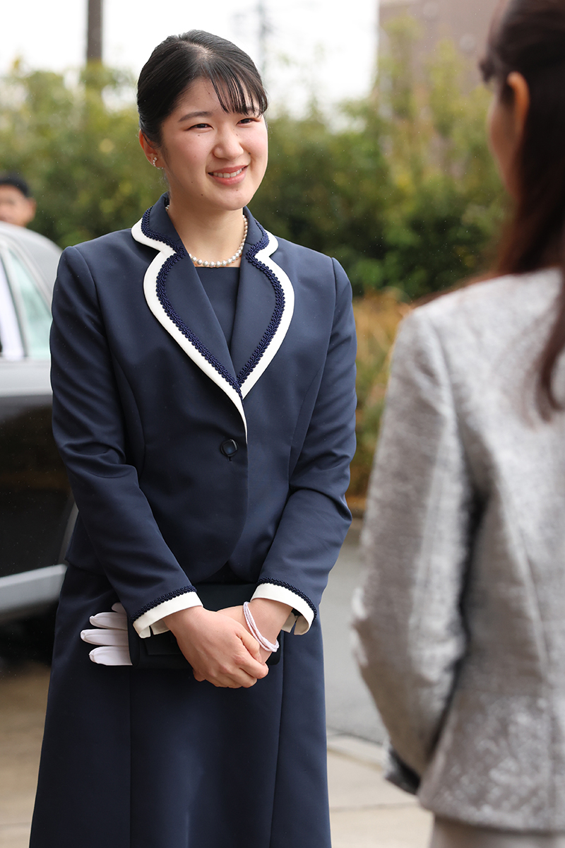 12月14日には千葉大学看護学部の創立50周年式典に出席され、お言葉も述べられた（2025年12月、千葉県千葉市。撮影／JMPA）