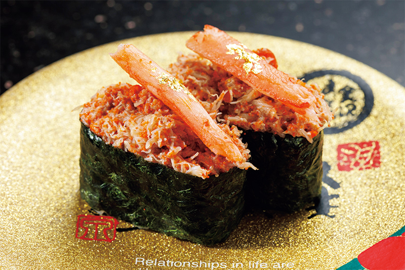 こうばこ蟹 極旨軍艦（1276円）（撮影／玉井幹郎）