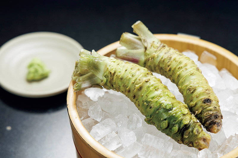 静岡県松崎町産の本わさびを使用（撮影／玉井幹郎）