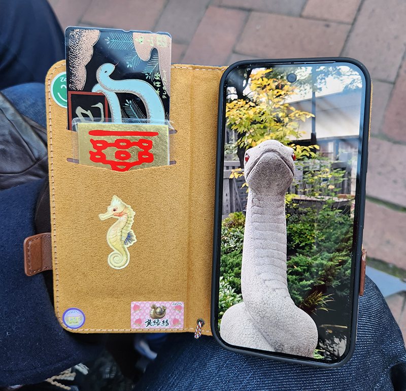 白蛇を祀る蛇窪神社の蛇の写真