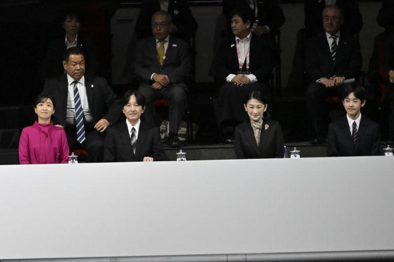 4人揃ってのご臨席だった。（2025年11月、写真／JMPA）