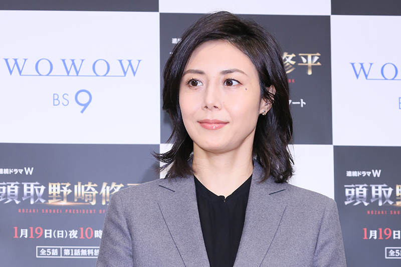 来年放送の連続ドラマで主演を務める松嶋菜々子