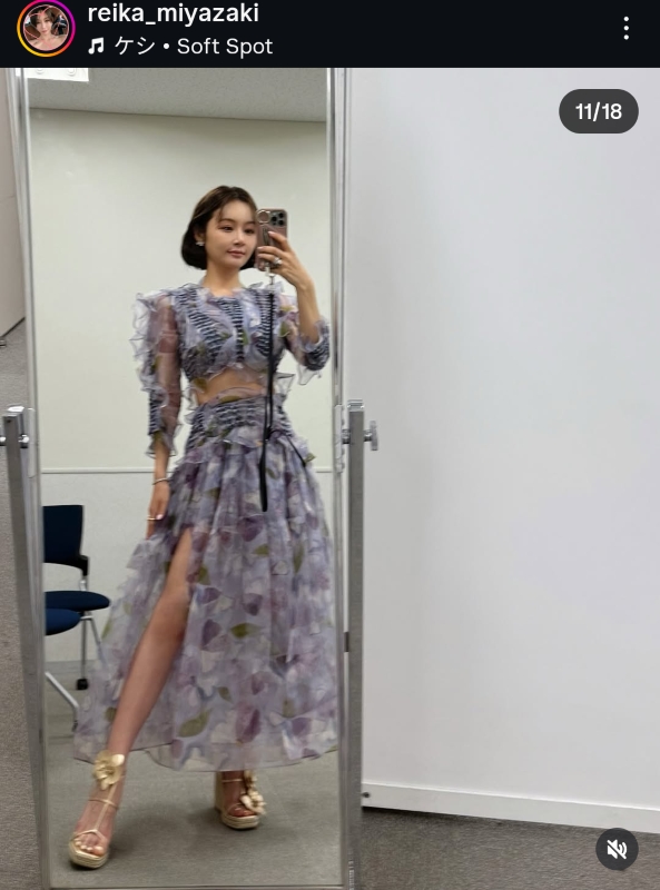 美脚の持ち主（宮崎のInstagramより）