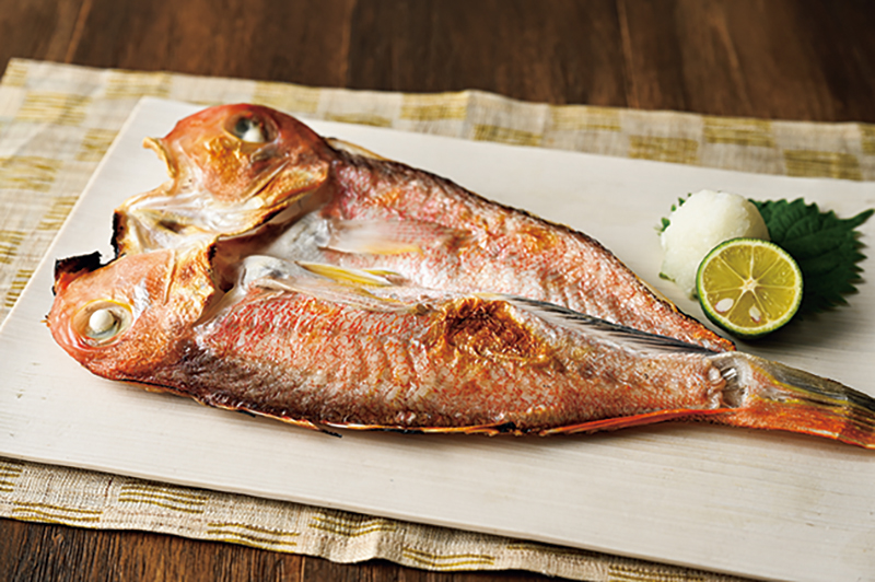 「手開き萩産甘鯛」の調理例