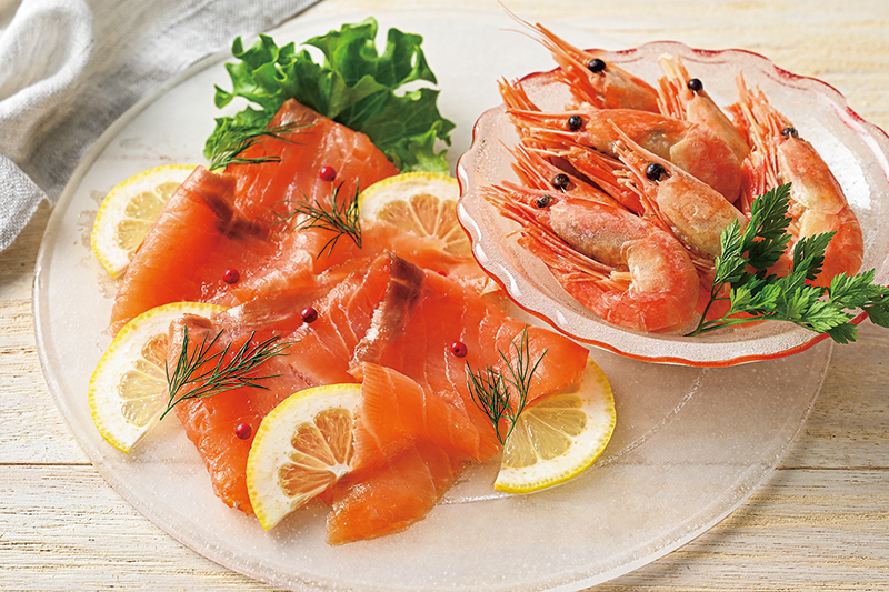 アクアビットジャパン「Troll スモークサーモン」「ボイル甘エビ」