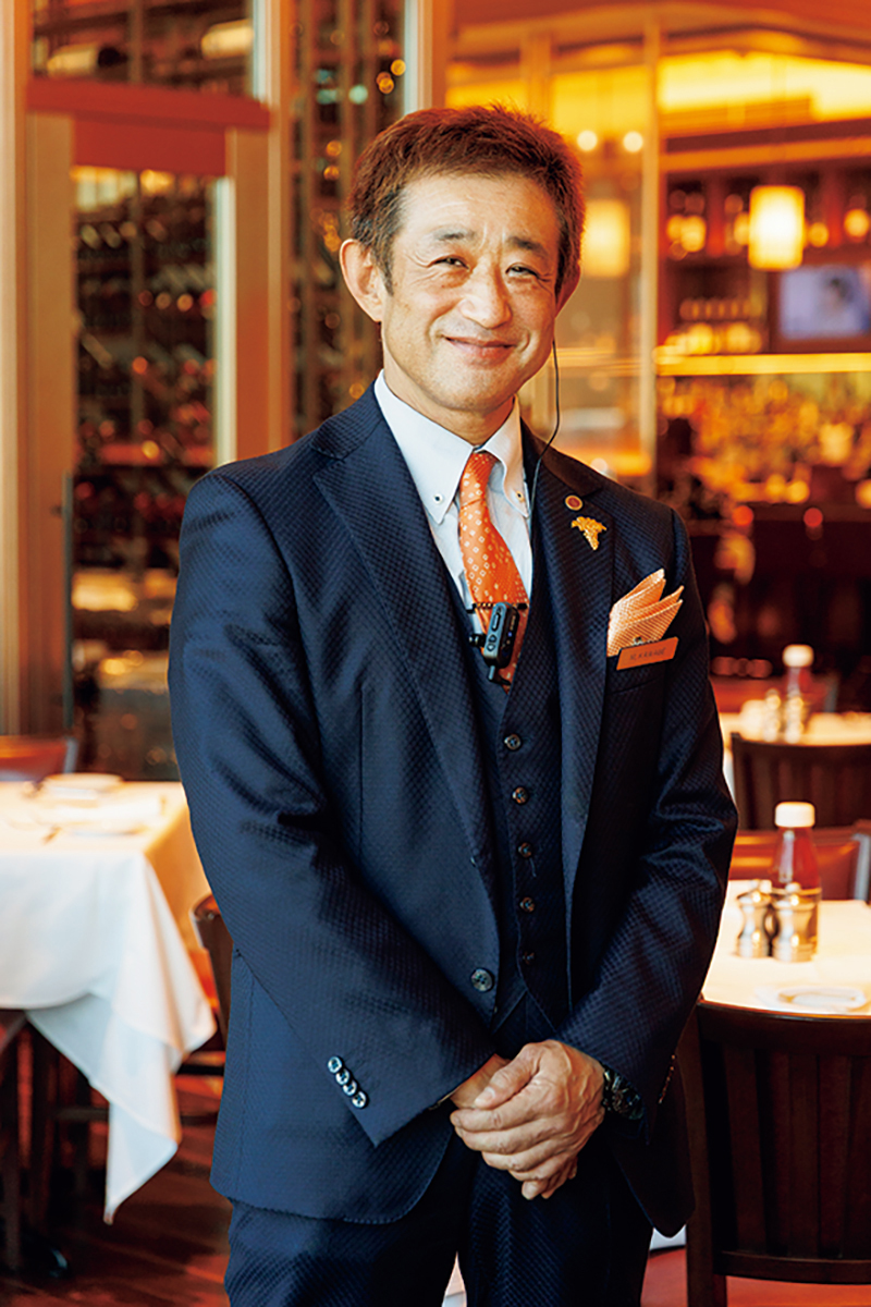 アシスタントゼネラルマネージャーJSA認定シニアソムリエ・川部正秀さん（撮影／玉井幹郎）