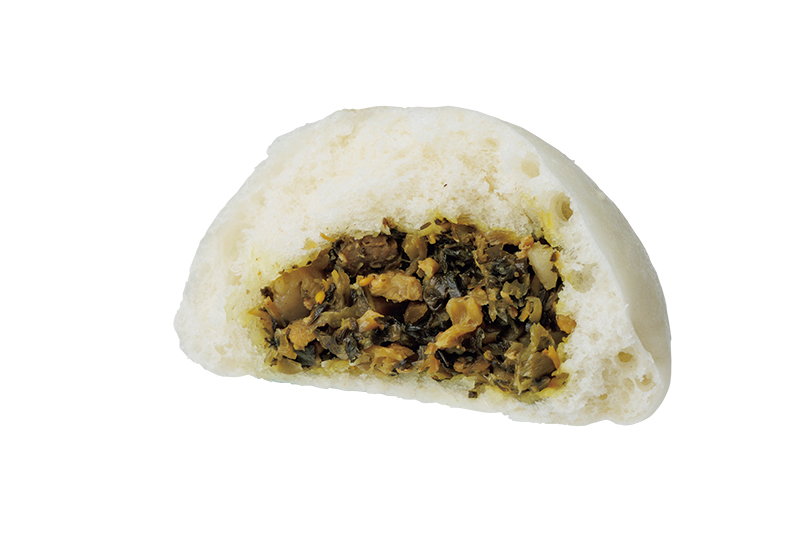 「高菜と豚肉の肉まん」5個1350円/福慶