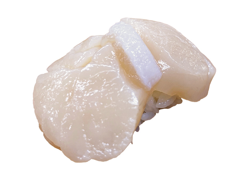 貝柱が厚く、ぷりぷりの食感。ほたて（297円）（写真提供／回転寿し トリトン）