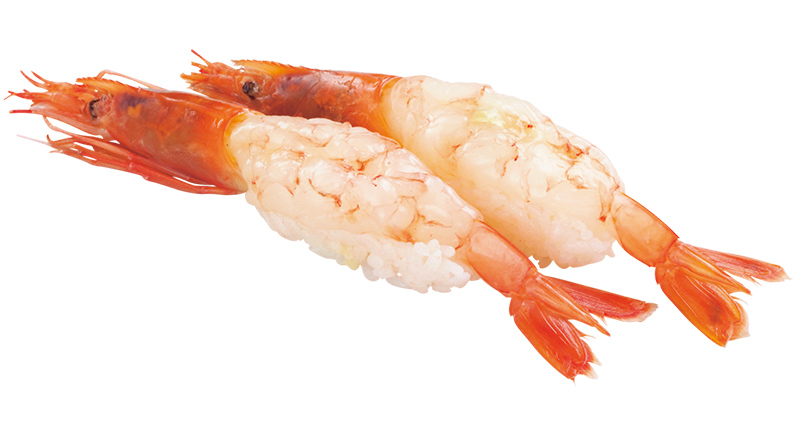 迫力の特大赤海老（374円）（写真提供／回し寿司 活）