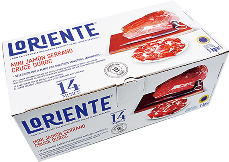 イベリコ豚専門店 スエヒロ家「生ハム原木ミニセット 台＆ナイフ付き 1kg14か月熟成ハモンセラーノ」（1万1000円 ）