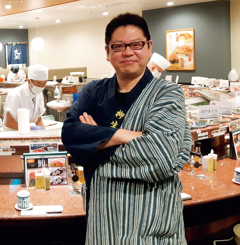 回転寿司探究家・柳生九兵衛さん