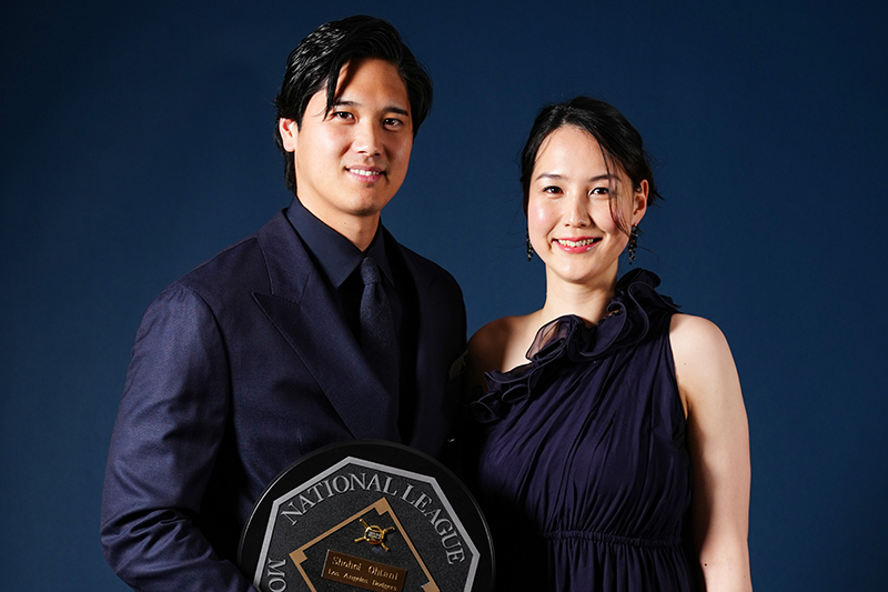 晩餐会に出席した大谷夫妻（写真／Getty Images）