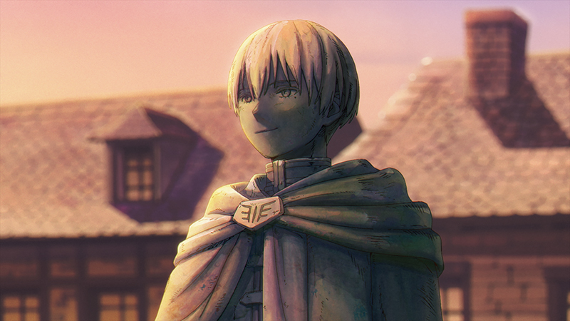 勇者の像にはヒンメルの思いが込められている（C）山田鐘人・アベツカサ／小学館／「葬送のフリーレン」製作委員会