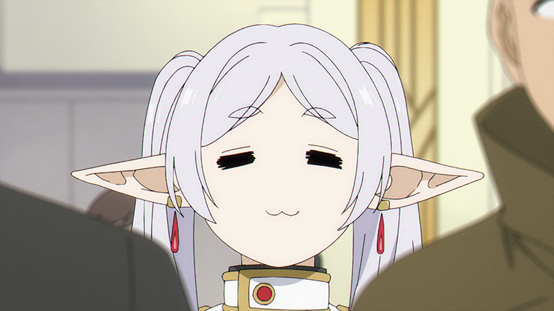 ものすごくイヤなとき、困ったときのフリーレンはこの表情（C）山田鐘人・アベツカサ／小学館／「葬送のフリーレン」製作委員会