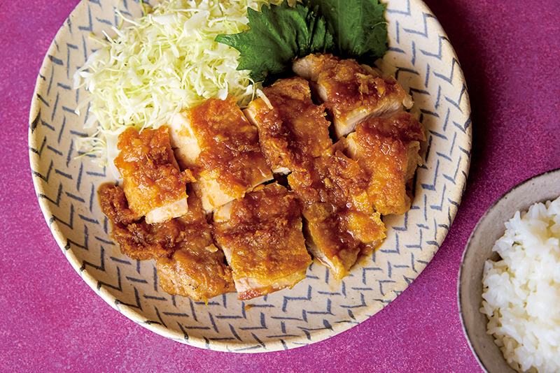 「鶏肉のしょうが焼き」