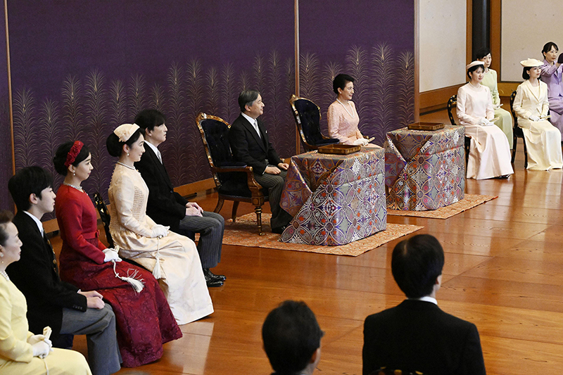 悠仁さまの初出席となった歌会始の儀のご様子（2026年1月、東京・千代田区。時事通信フォト）