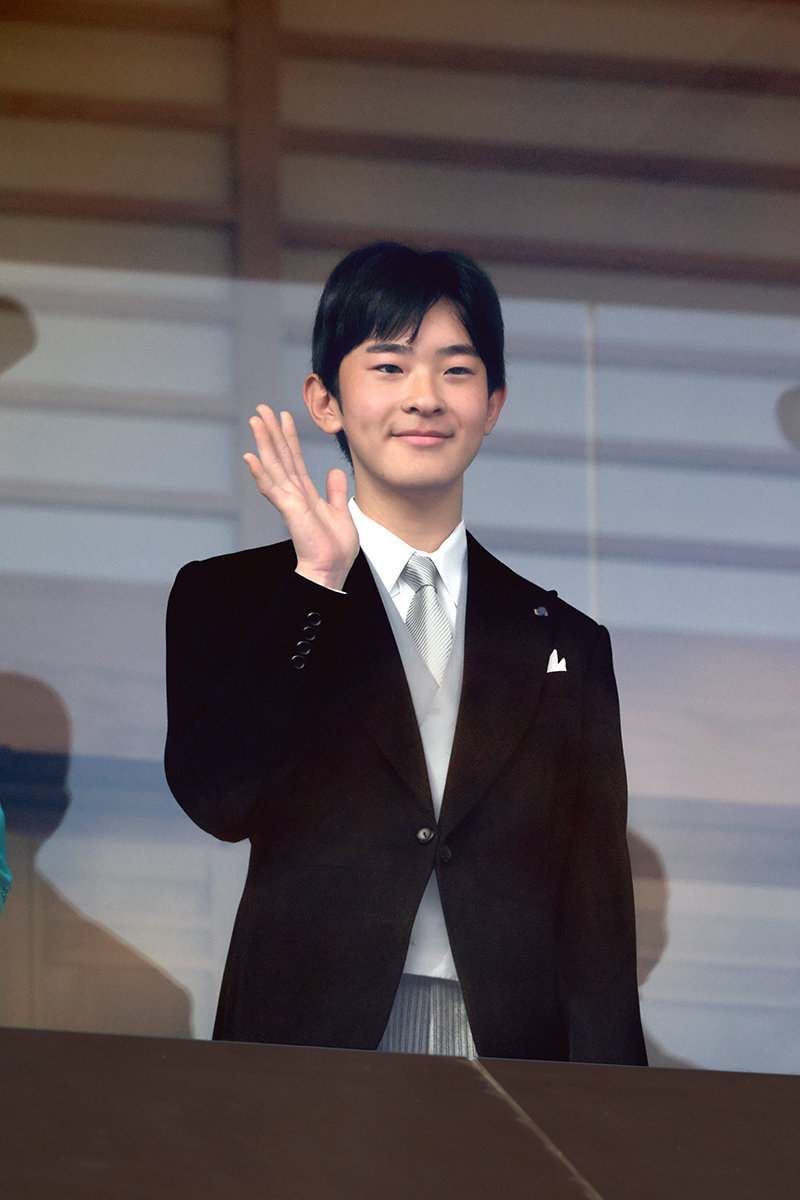 新年一般参賀に初参加された悠仁さま（2026年1月、東京・千代田区。撮影／黒石あみ）