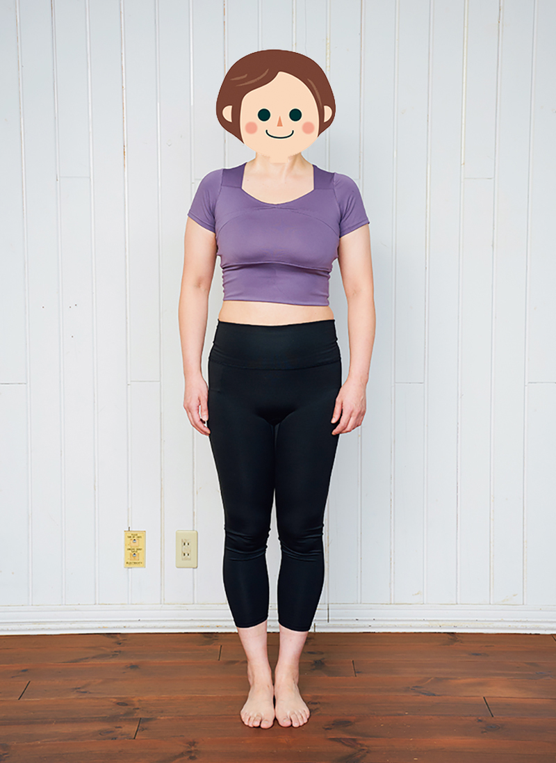 富田さんbefore（撮影／北原千恵美）