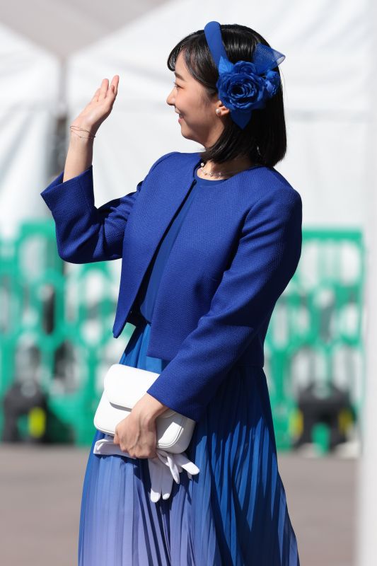 バラのような大ぶりな花が存在感を放っている。（2023年10月、写真／JMPA）