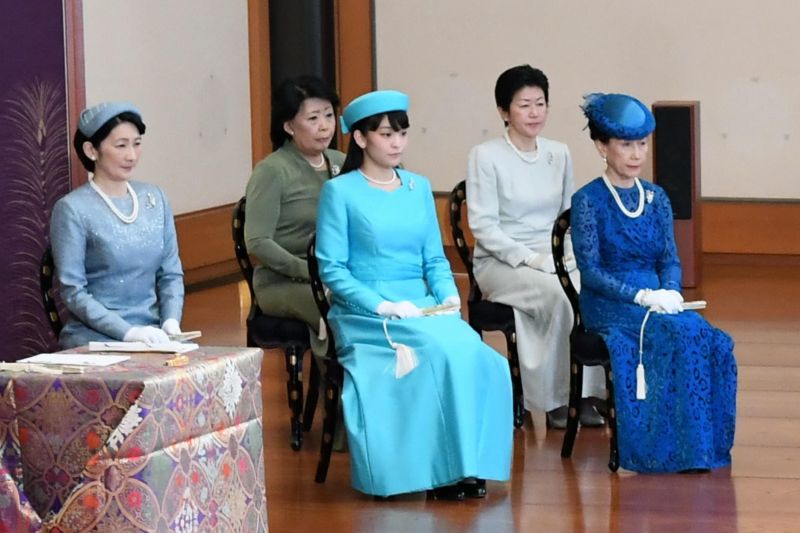 眞子さんとともに出席された歌会始の儀以来の着用。（2017年1月、写真／時事通信）