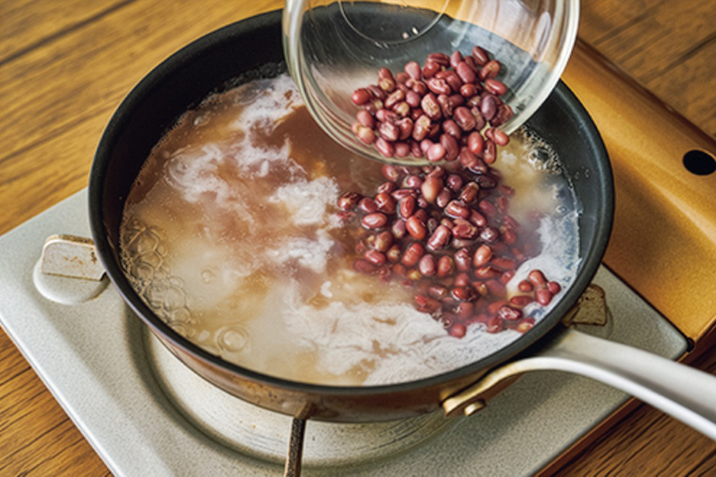 粘りが出ないように、小さっと混ぜる