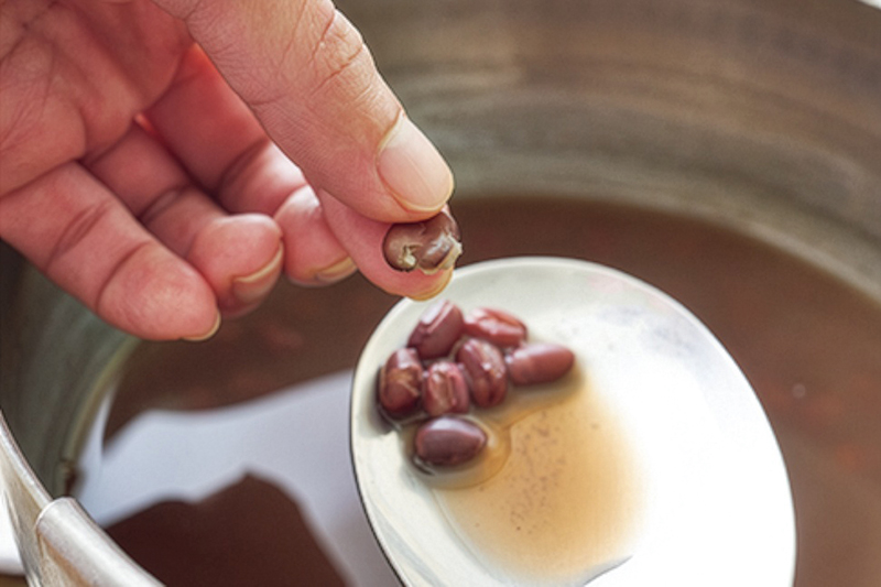 小豆は柔らかくゆでる