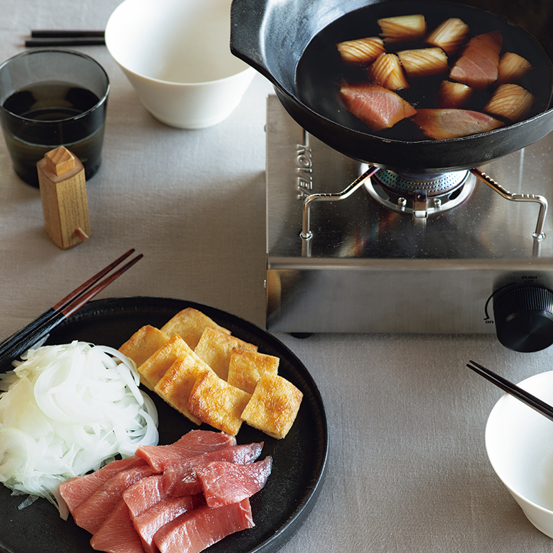 「2種のねぎのまぐろ鍋」