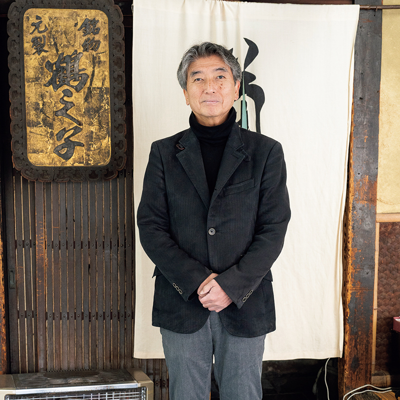 二十六代目代表取締役社長の菊岡洋之さん「シンプルで素材の味が光ります」