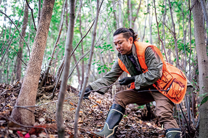 狩猟免許も取得している宮井さん