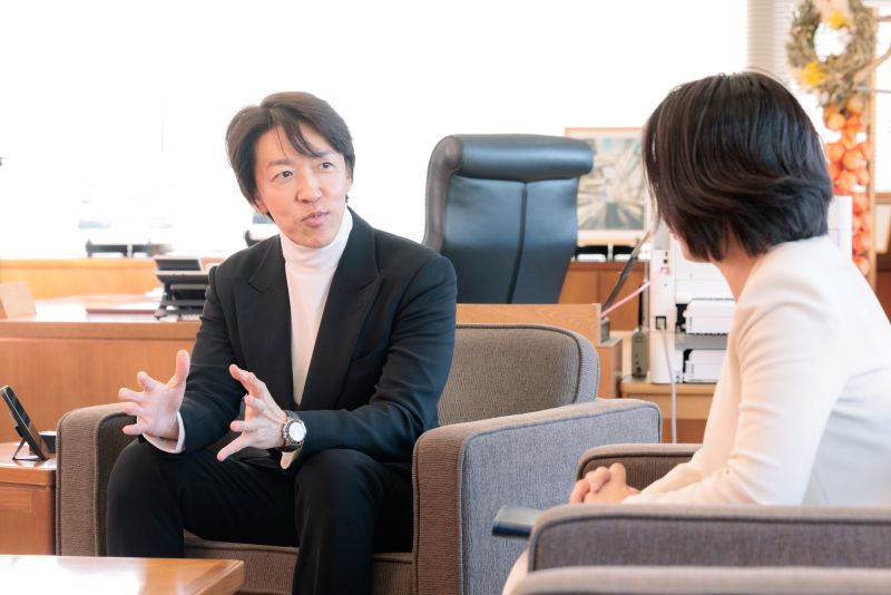 経営者視点で区政のあり方を問う杉本会長