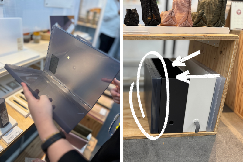 A4クリアファイルがそのまま入るファイルケースはアイデア次第では書類以外でも活躍しそう