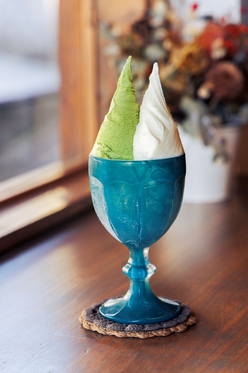 奈良県産の紅はるかと抹茶の『ダブル』（800円）