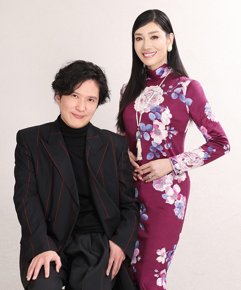 アンミカさん＆ピアニスト・清塚信也さん（撮影／田中麻以）