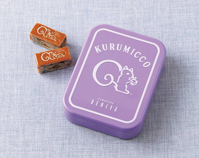 「鎌倉紅谷」クルミッ子 10個入 （缶） ライラック（撮影／玉井幹郎）