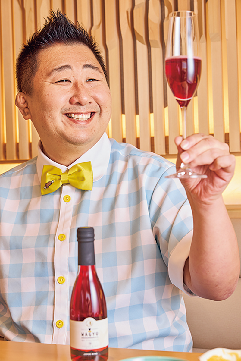 『和牛アブランブルスコ』（1600円／250ml）は焼肉との相性抜群（撮影／鈴木泰介）