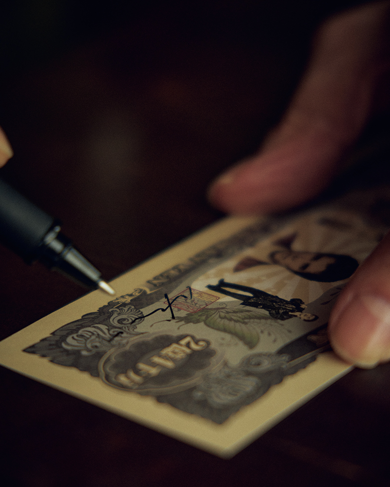 郷のサイン（撮影／彦坂栄治）