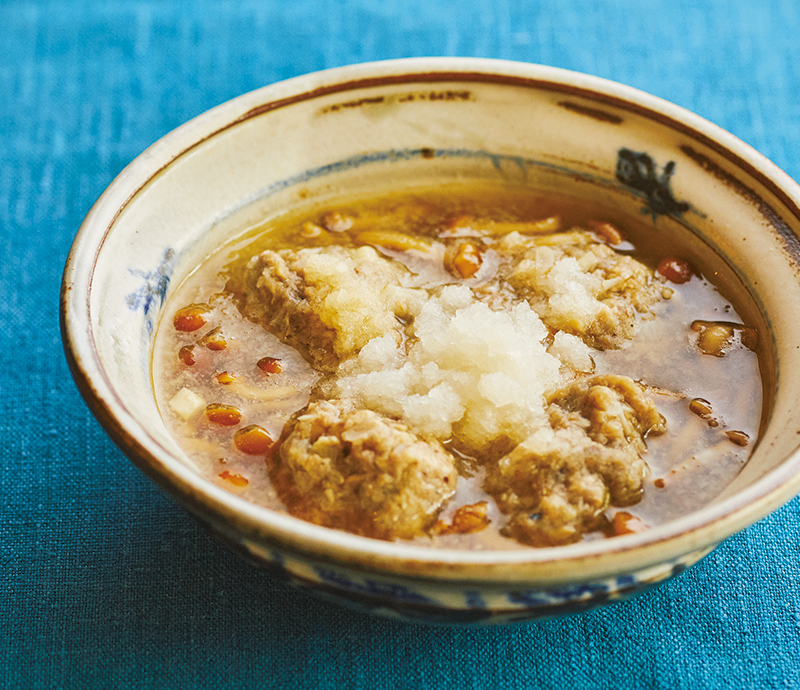 「いわしつみれとたっぷりしょうがのみぞれ汁」