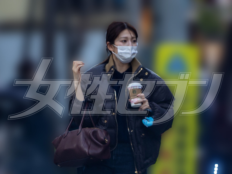 仕事帰りの黒田アナ（2026年2月）