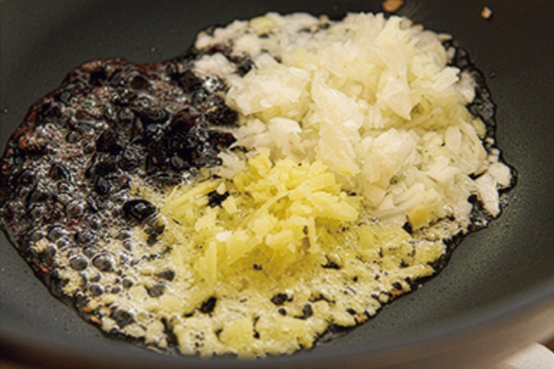 トウチは粗く刻む