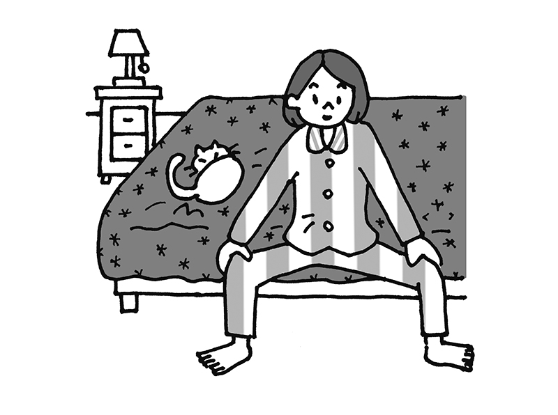 股間節体操（イラスト／ひろいまきこ）