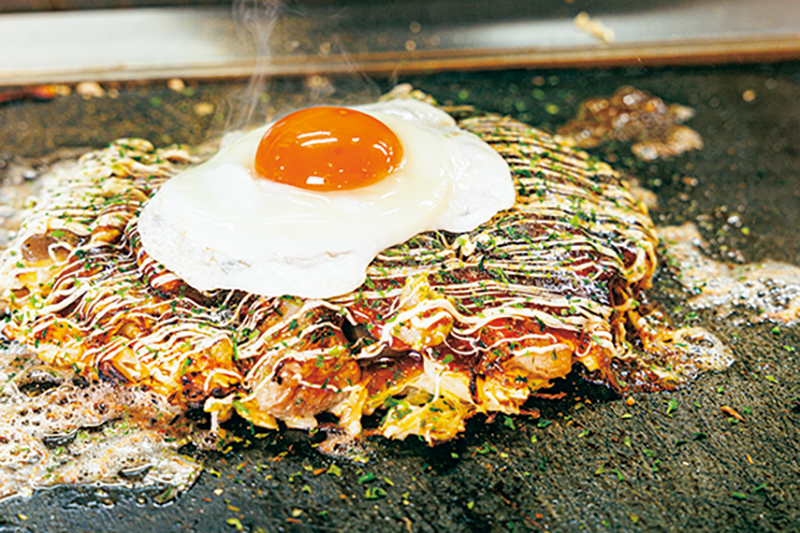 「お好み焼き あじくらや」のお好み焼き