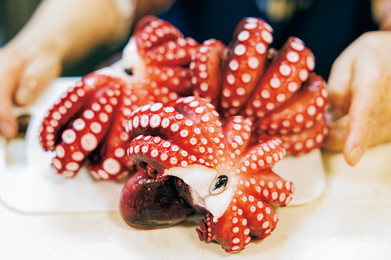 プリプリの厳選した真だこを使用