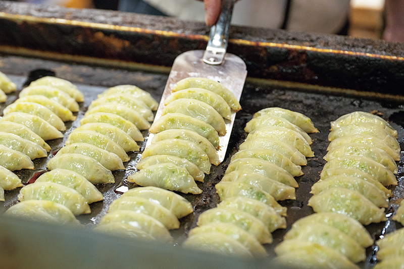 何個でも食べられる薄皮の餃子