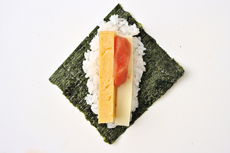 「明太子×スライスチーズ×卵焼き」