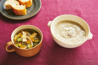 《ネバネバ食材で血糖値スパイクを抑制》「里いもとごぼうの豆乳ポタージュ」や「おくらとコーン…