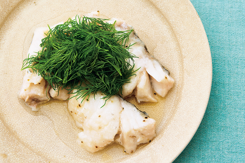 「たらのハーブ蒸し」