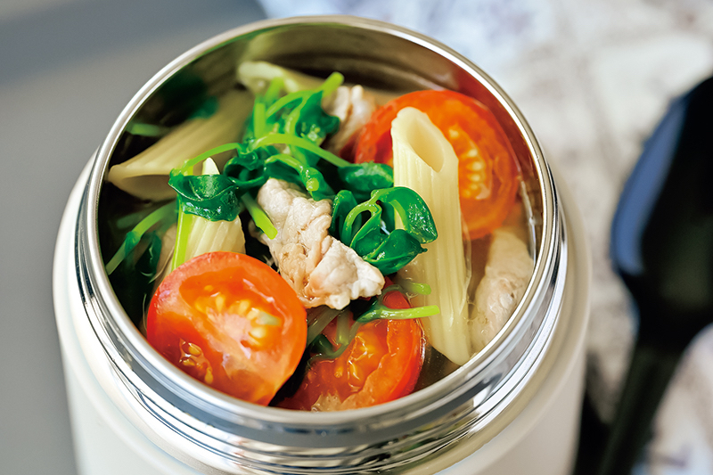 「ゆずこしょうスープパスタ」