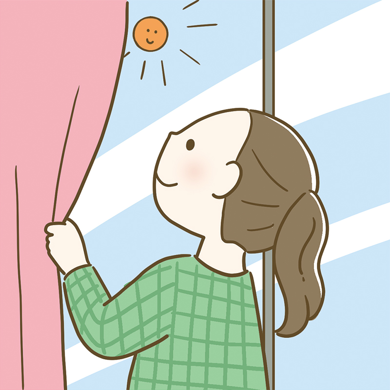 眠くても一度起きて、太陽の光を浴びてから再度眠って（イラスト／成瀬 瞳）