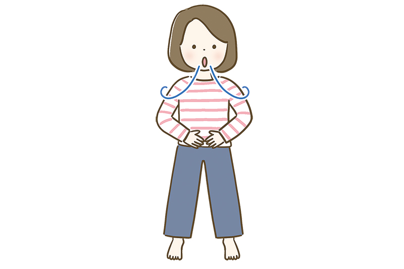 ドローインで深く眠ろう（イラスト／成瀬 瞳）