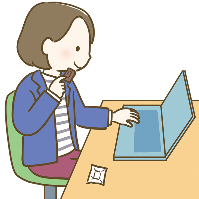 小腹が空いた時のおやつにも♪（イラスト／成瀬 瞳）